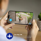 AMLINK 2K Window Camera, 2.4GHz&5GHz WiFi Indoor Camera, AI Human & Motion Detection, Wide Angle 100° FOV, NDAA Compliant, 2-Way Audio, Wired Power, Supports MicroSD Upto 128GB, AL4M-W301W