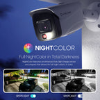 AMLINK 5MP Security AI IP PoE Camera, Night Color 100ft, Human/Vehicle Detection, NDAA Compliant, Indoor Outdoor Surveillance Bullet, 2-Way Audio, Support 256GB MicroSD, Deterrent, 20fps AL5M-B5172EW