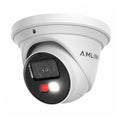 AMLINK 5MP Security AI IP PoE Camera, Night Color 100ft, Human/Vehicle Detection, NDAA Compliant, Indoor Outdoor Surveillance Turret, 2-Way Audio, Support 256GB MicroSD, Deterrent, 20fps AL5M-T5171EW