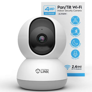 AMLINK 4MP WiFi Camera Indoor, Human Detection, Motion-Tracking, w/ 2-Way Audio, Pan/Tilt Wireless IP Camera (Wired Power), NDAA Compliant, 30ft Night Vision, Built in Siren, AL4M-P401W